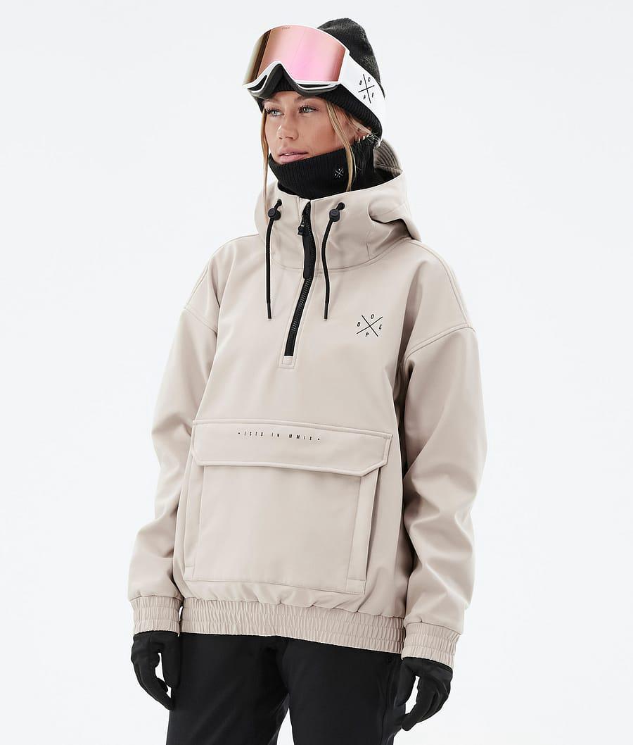 Women's Dope Cyclone W Ski Jacket Sand Beige USA | KQNWT-0725