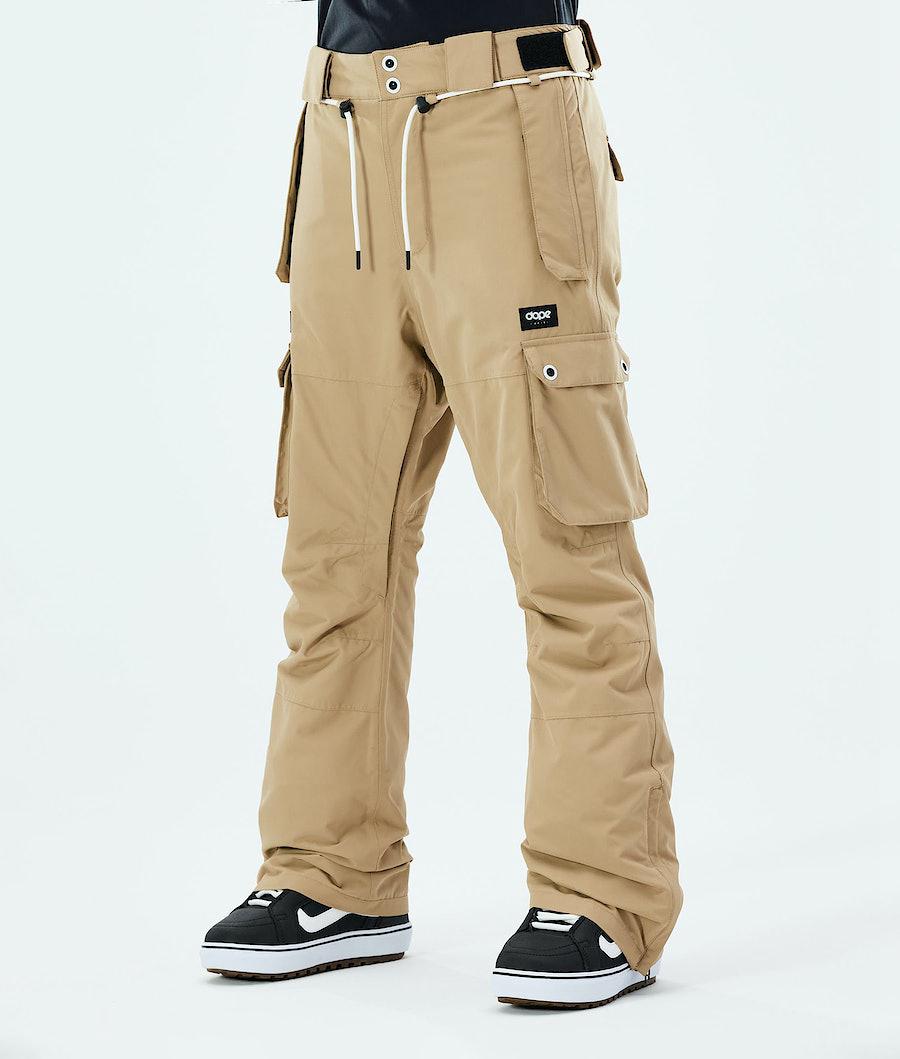 Women's Dope Iconic W 2021 Snowboard Pants Khaki USA | AGRJZ-3867