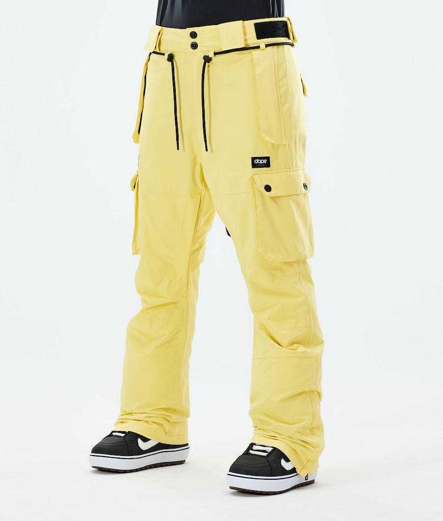 Women's Dope Iconic W 2021 Snowboard Pants Faded Yellow USA | LVEZP-1570