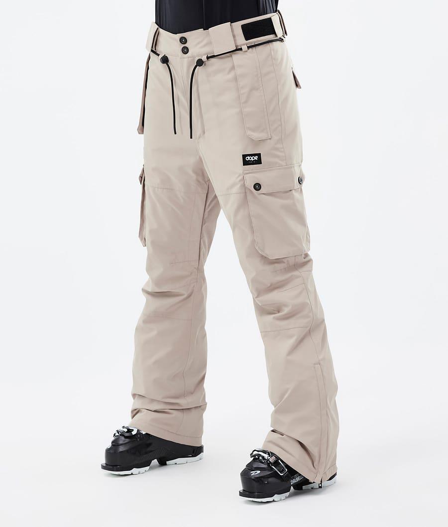 Women's Dope Iconic W Ski Pants Sand Beige USA | COQGP-1726