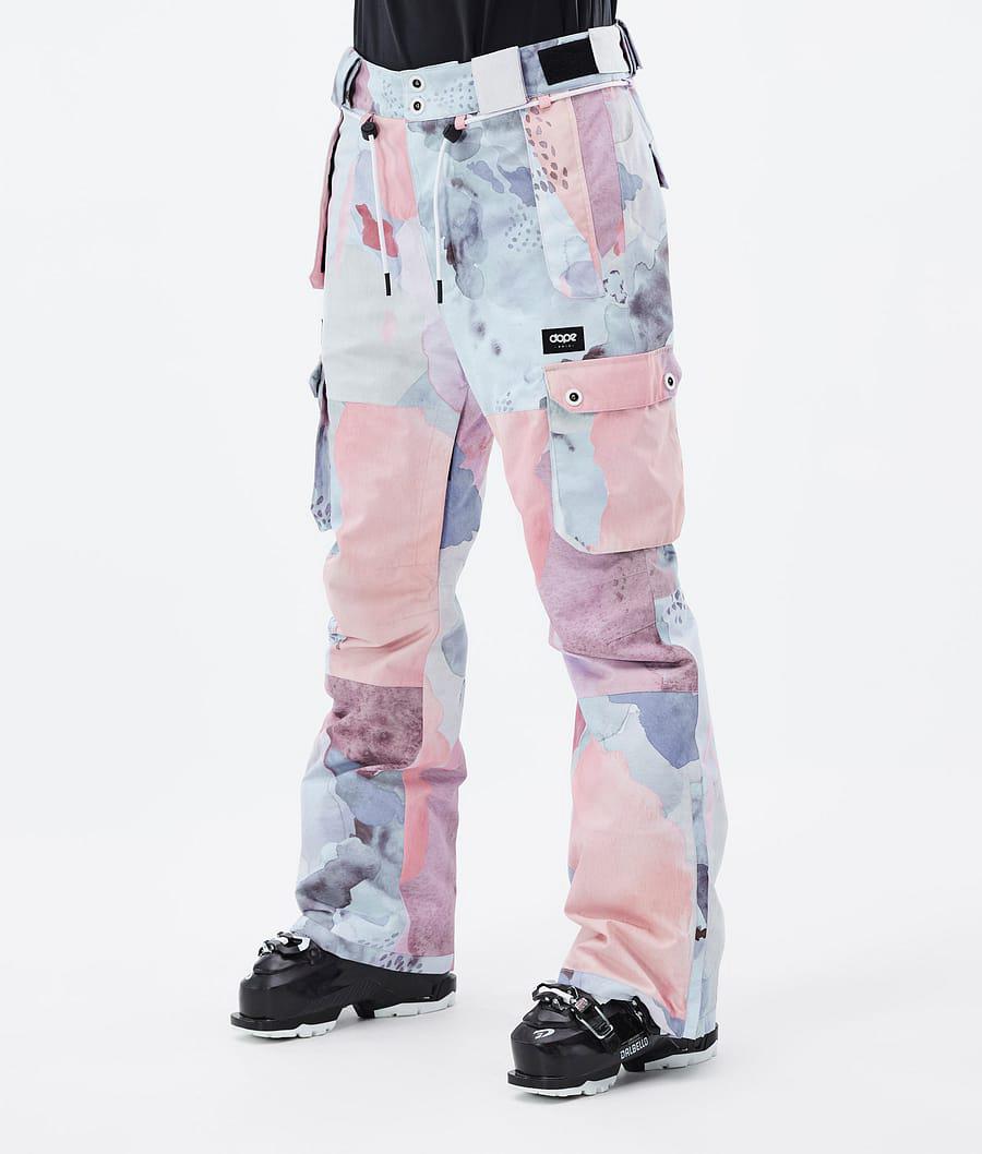 Women's Dope Iconic W Ski Pants Washed Ink Pink USA | QBCMP-5034