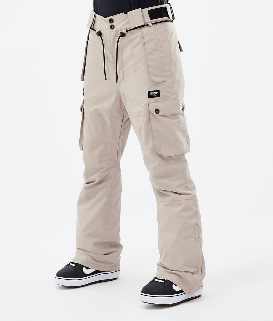 Women's Dope Iconic W Snowboard Pants Sand Beige USA | OUYQH-0749