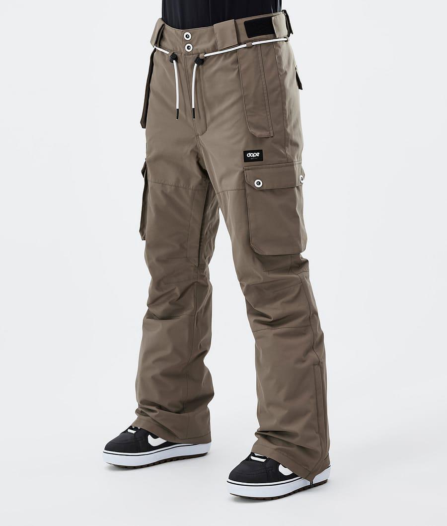 Women's Dope Iconic W Snowboard Pants Walnut Khaki USA | BWZYT-2081