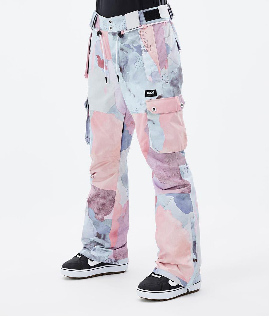 Women's Dope Iconic W Snowboard Pants Washed Ink Pink USA | NRBKM-6201