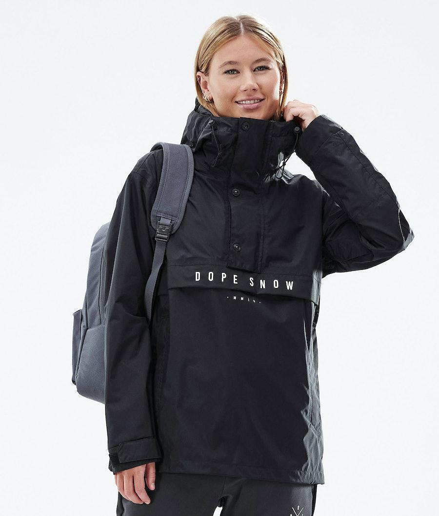 Women's Dope Legacy Light W Outdoor Jacket Black USA | AFYPW-1867