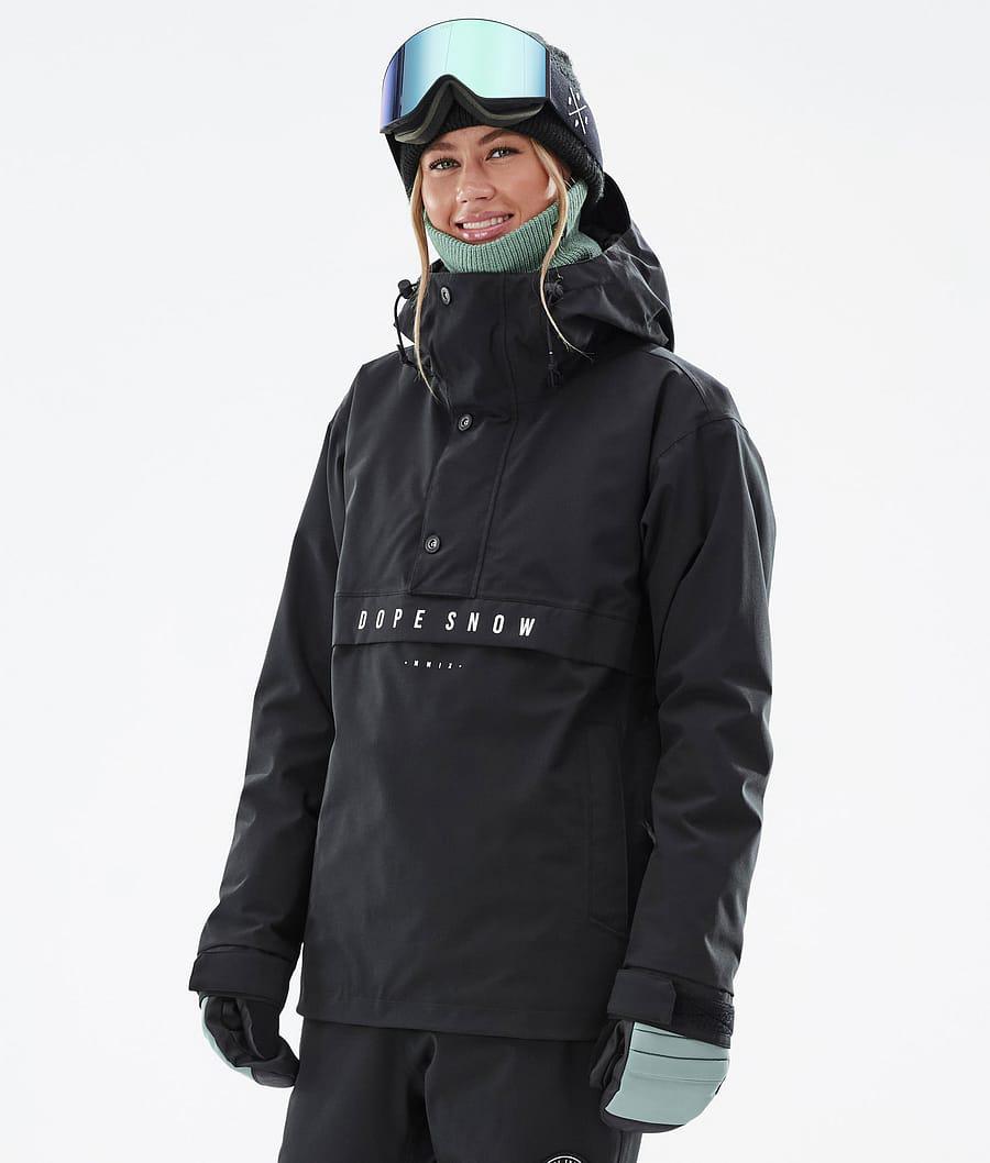 Women's Dope Legacy W Ski Jacket Black USA | JLQZK-7064