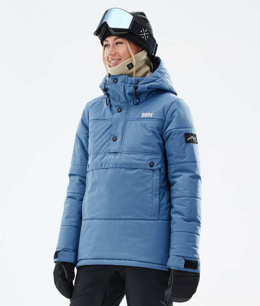 Women's Dope Puffer W Ski Jacket Blue Steel USA | UTELH-4869