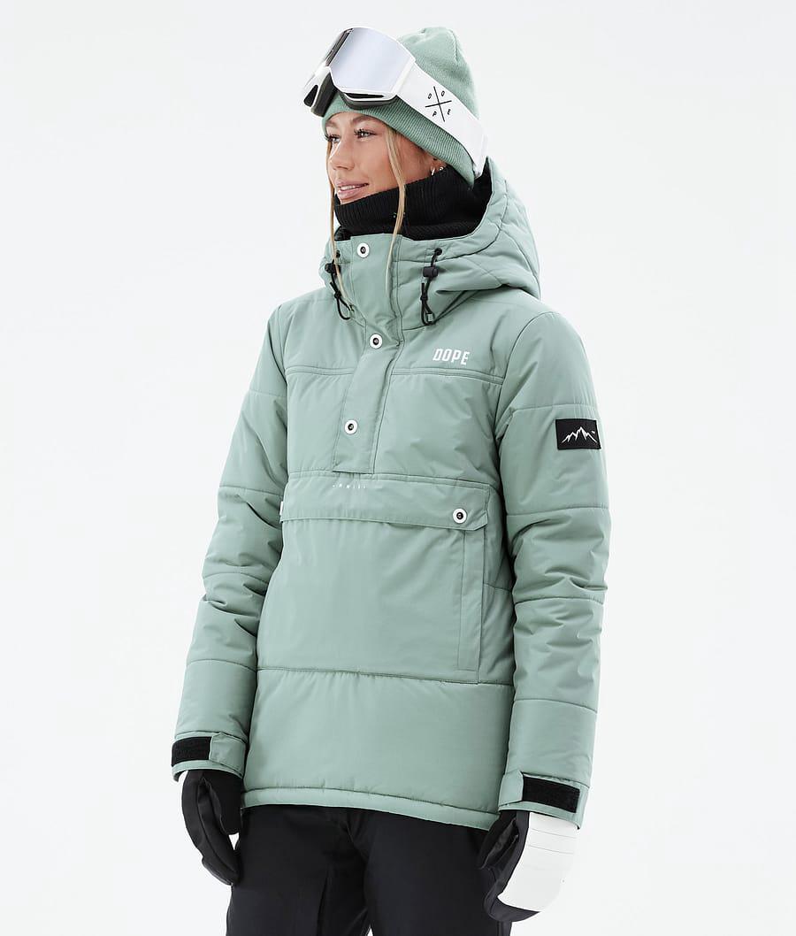 Women's Dope Puffer W Ski Jacket Faded Green USA | RWFGJ-4582