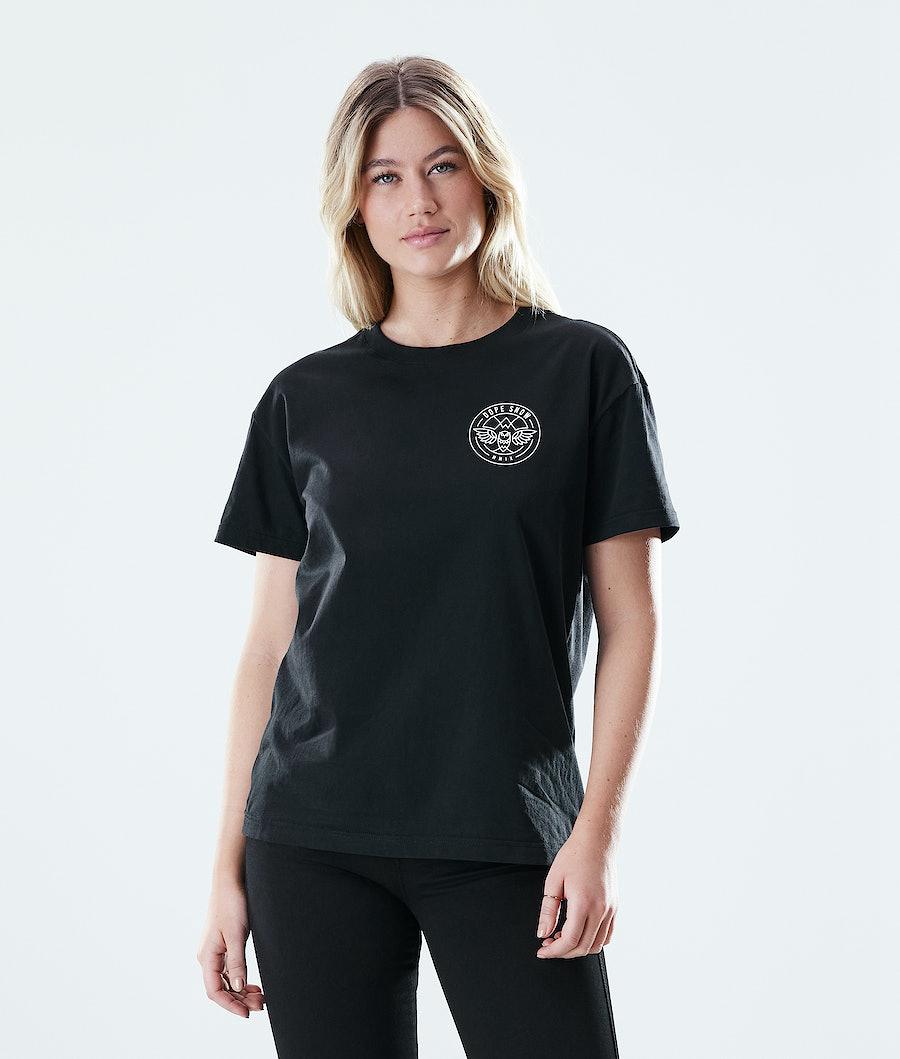 Women's Dope Regular T-shirt Beak Black USA | ZEXLD-0541