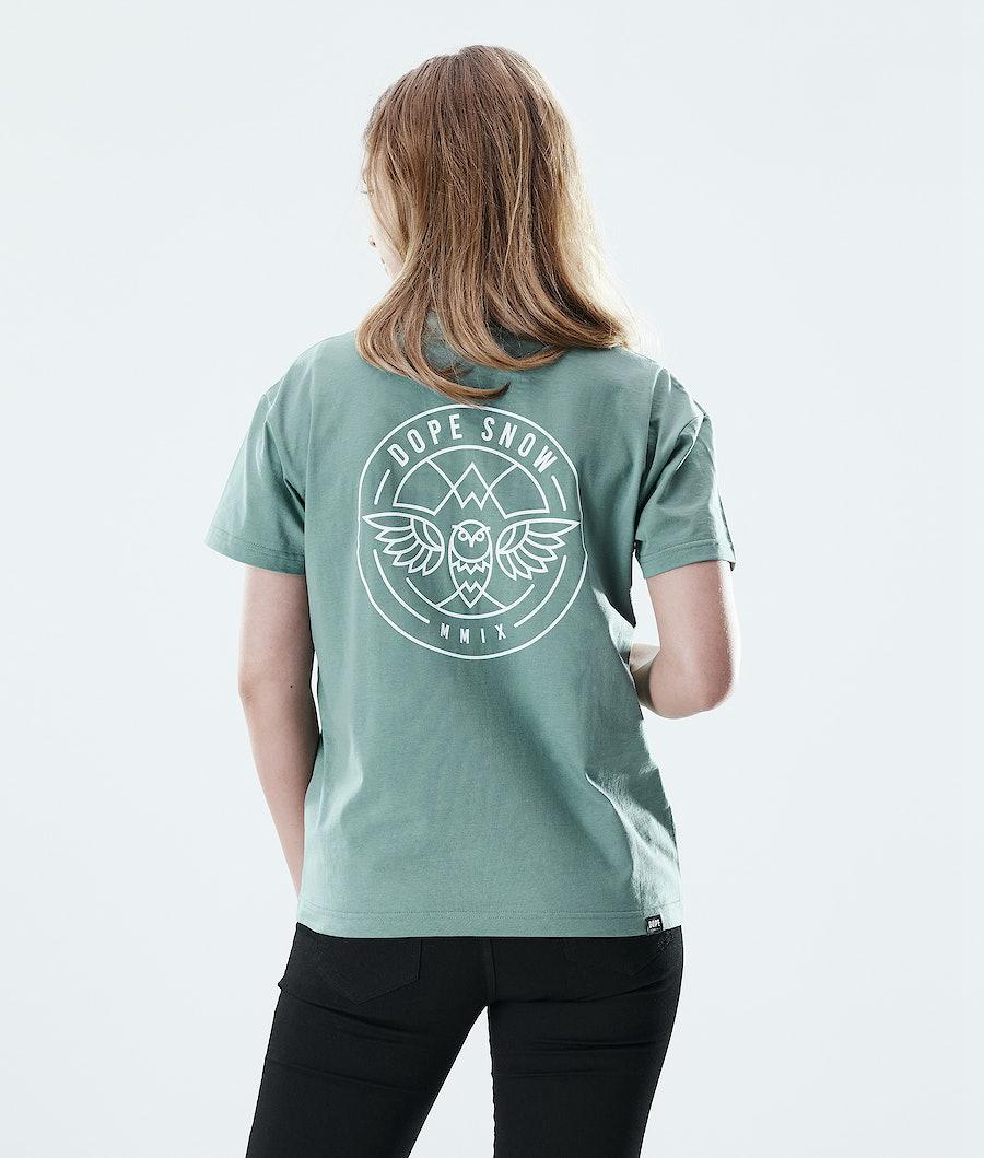 Women's Dope Regular T-shirt Beak Faded Green USA | DUNCR-9524