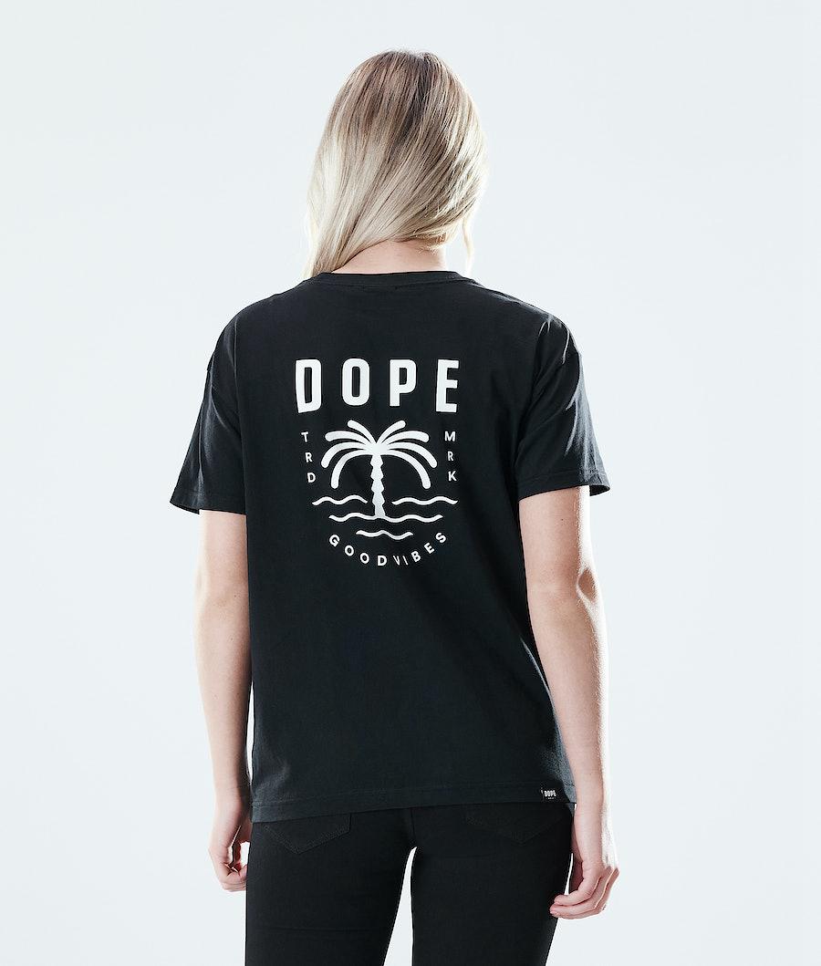 Women's Dope Regular T-shirt Palm Black USA | OLZDN-3792