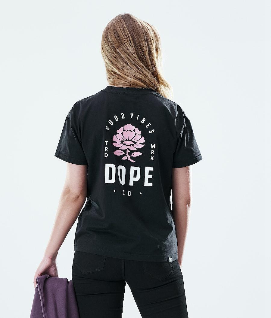 Women's Dope Regular T-shirt Rose Black USA | OXINZ-6108