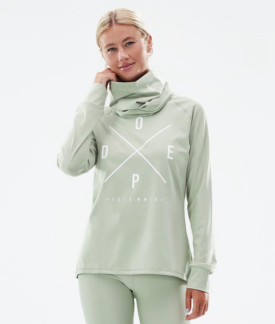 Women's Dope Snuggle W 2X-Up Base Layer Top Soft Green USA | OHYEN-4561