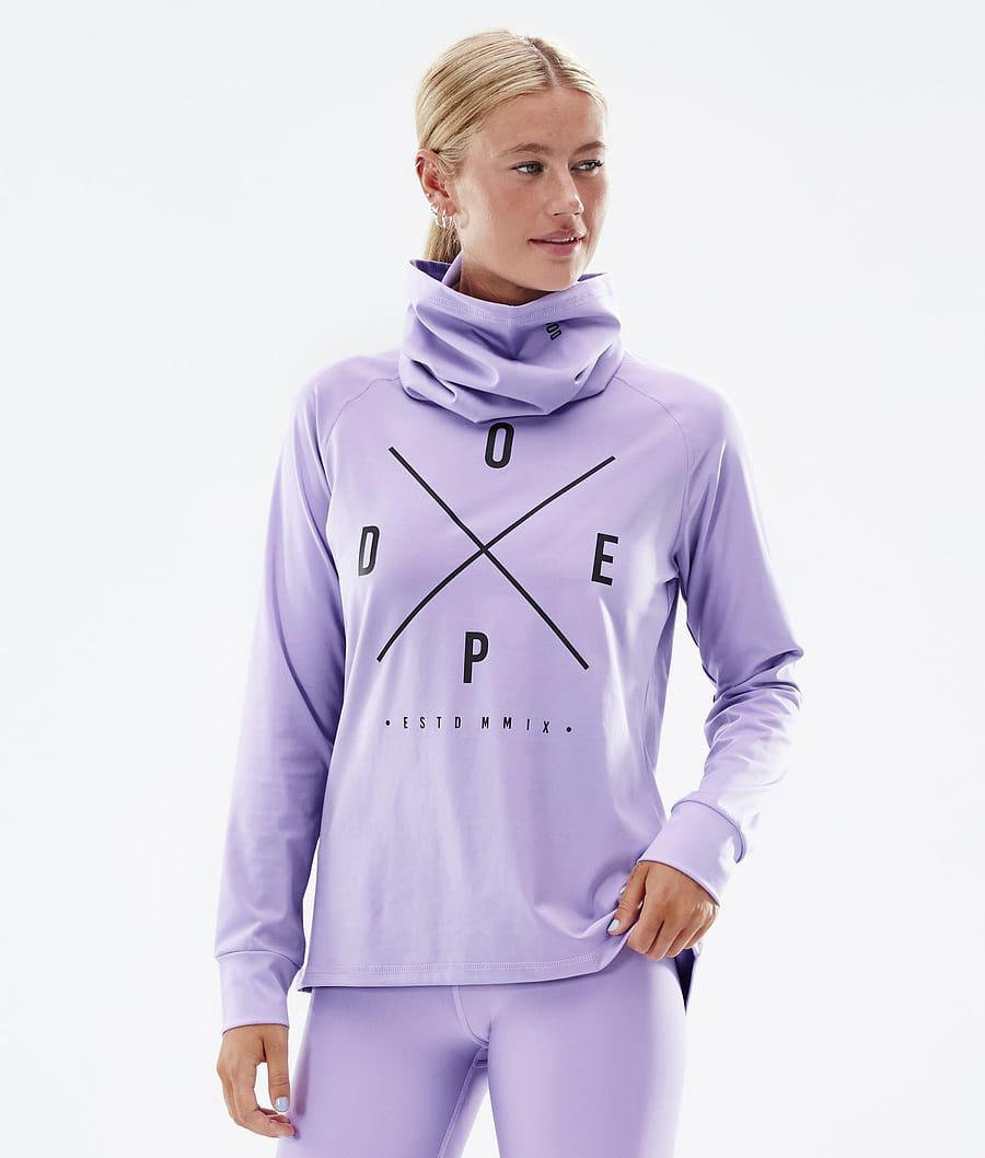 Women's Dope Snuggle W 2X-Up Base Layer Top Faded Violet Purple USA | ZVUFQ-1750