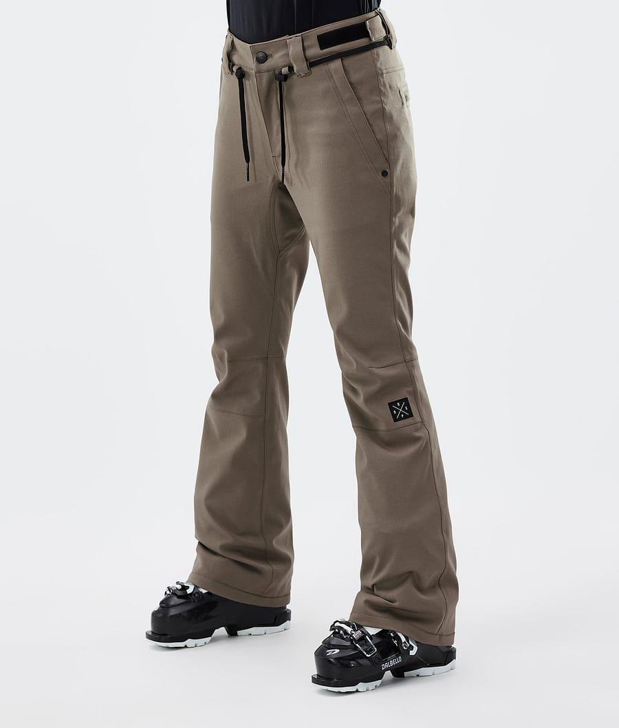 Women's Dope Tigress W Ski Pants Walnut Khaki USA | HXYMW-7046