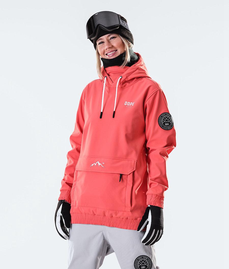 Women's Dope Wylie W 10k Snowboard Jacket Capital Coral USA | HKLDM-3806