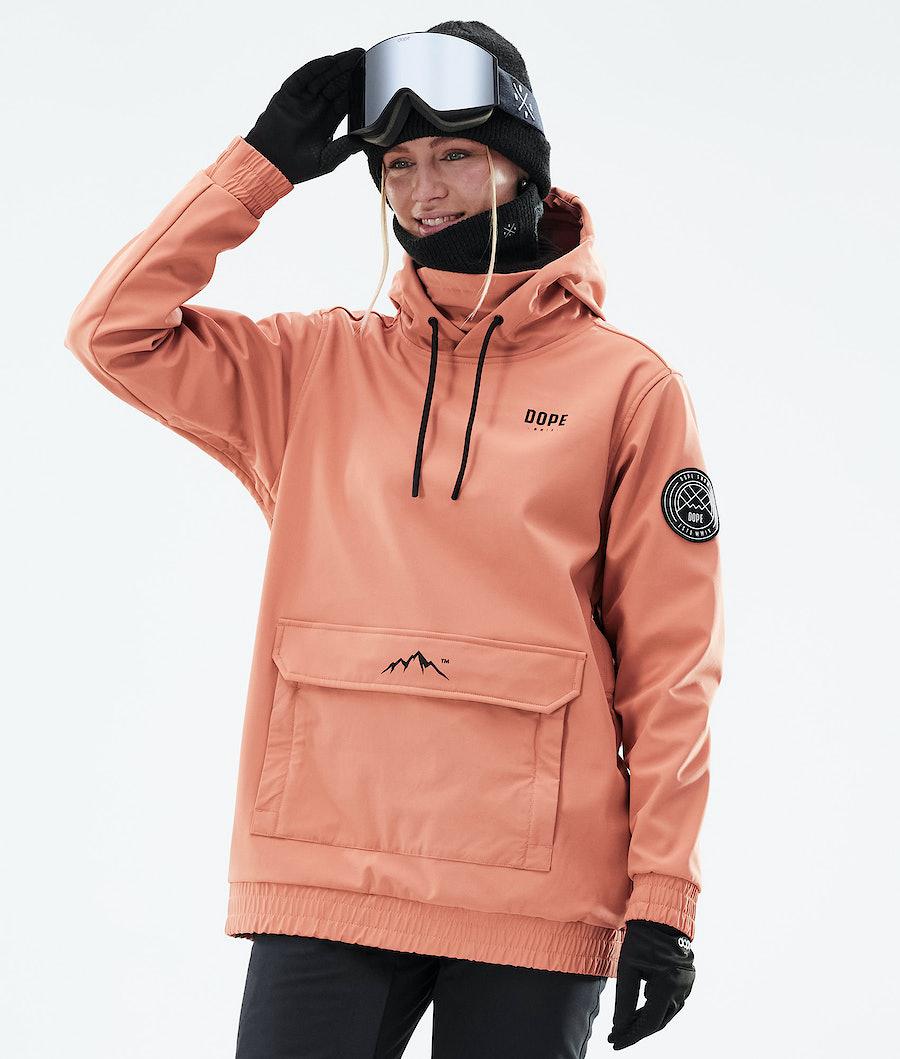 Women's Dope Wylie W Capital Ski Jacket Peach Coral USA | MOYSG-6173