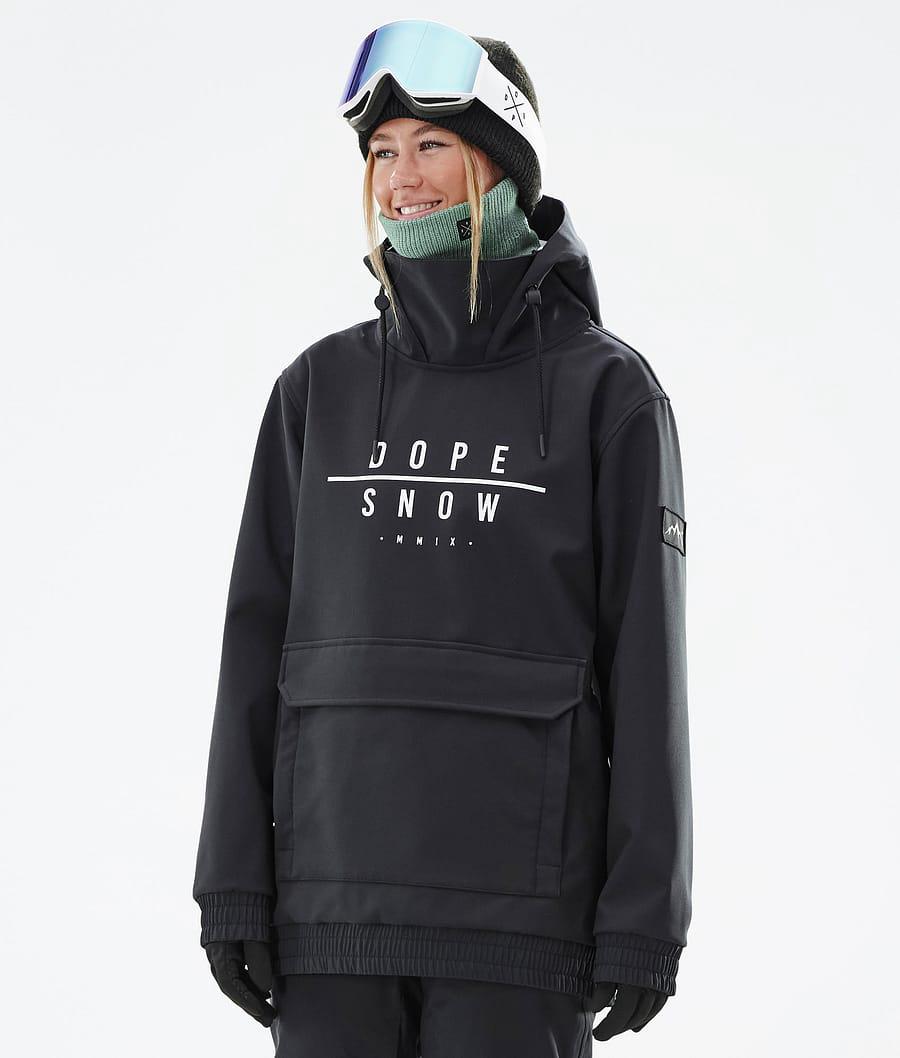 Women's Dope Wylie W DS Snowboard Jacket Black USA | FGLTR-6415