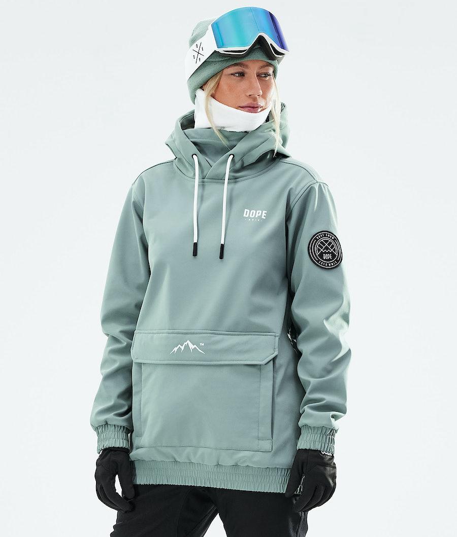 Women's Dope Wylie W Snowboard Jacket Capital Faded Green USA | BNAWP-3721