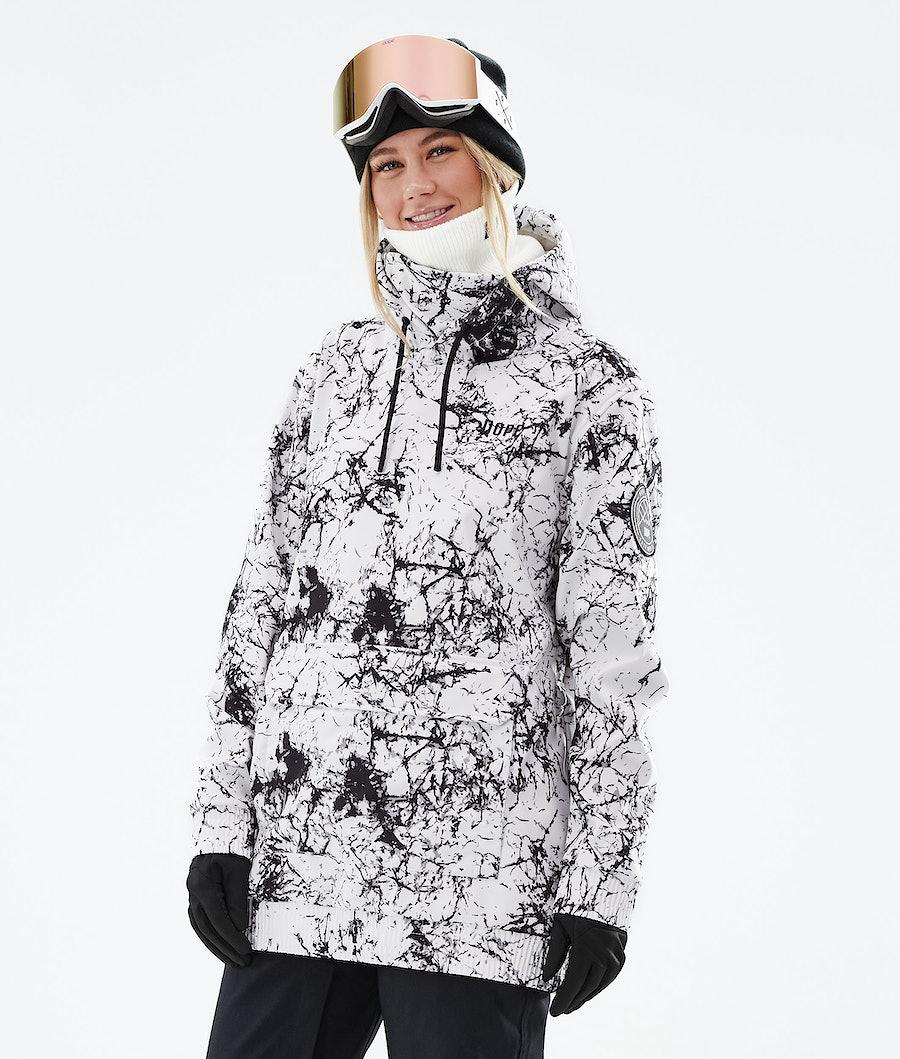 Women's Dope Wylie W Snowboard Jacket Capital Rock White USA | OSCHD-2347