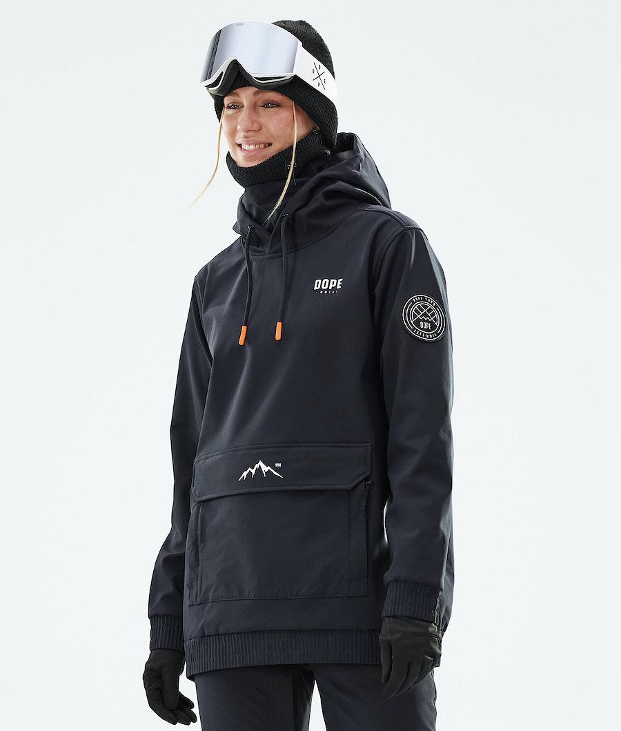 Women's Dope Wylie W Snowboard Jacket Capital Black USA | PGVWI-9156