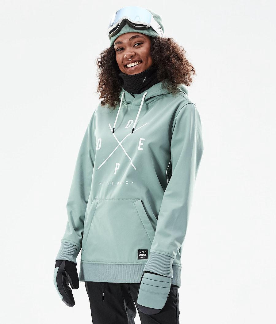 Women's Dope Yeti W 10k Ski Jacket Faded Green USA | OIVLW-7168