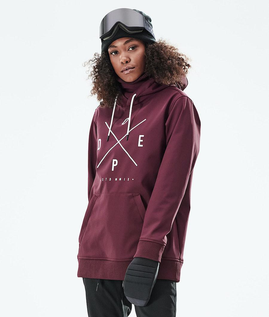 Women's Dope Yeti W 10k Snowboard Jacket Burgundy USA | CKAIX-9254