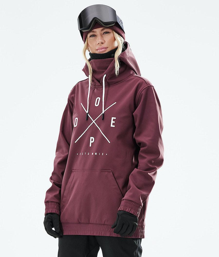 Women's Dope Yeti W 2021 2X-Up Snowboard Jacket Burgundy USA | RCTYJ-2056