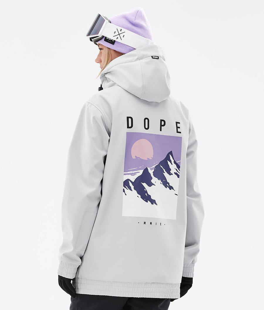 Women's Dope Yeti W Peak Ski Jacket Light Grey USA | COABK-8632