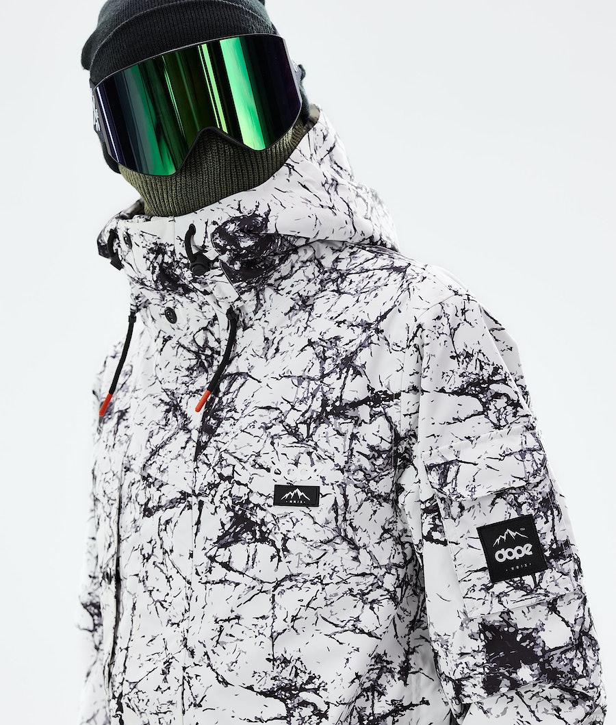 Men's Dope Adept 2021 Ski Jacket Rock White/Black  USA |  XZUJD-7286