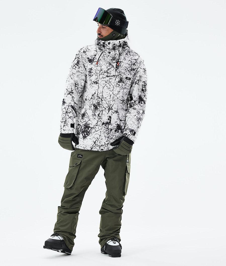 Men's Dope Adept 2021 Ski Jacket Rock White/Black  USA |  XZUJD-7286