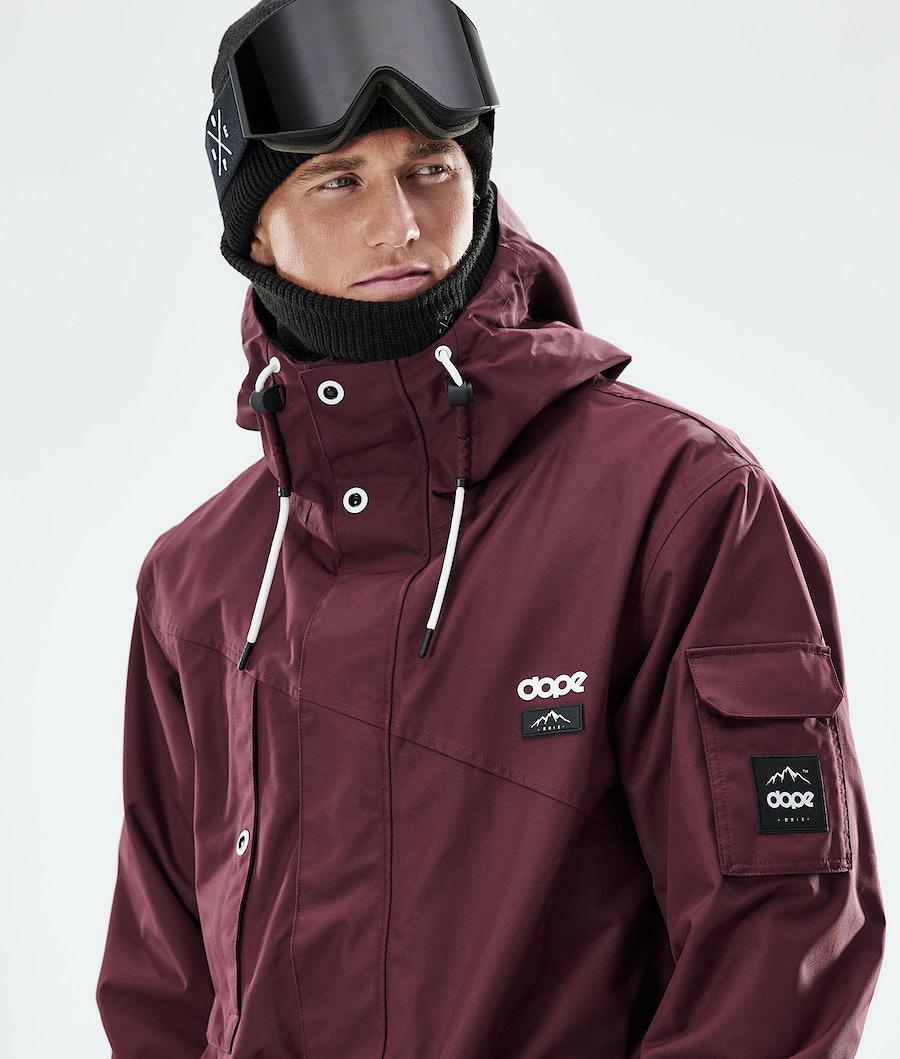 Men's Dope Adept 2021 Snowboard Jacket Burgundy  USA |  XUPNR-2697