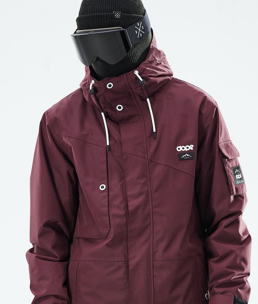 Men's Dope Adept 2021 Snowboard Jacket Burgundy  USA |  XUPNR-2697