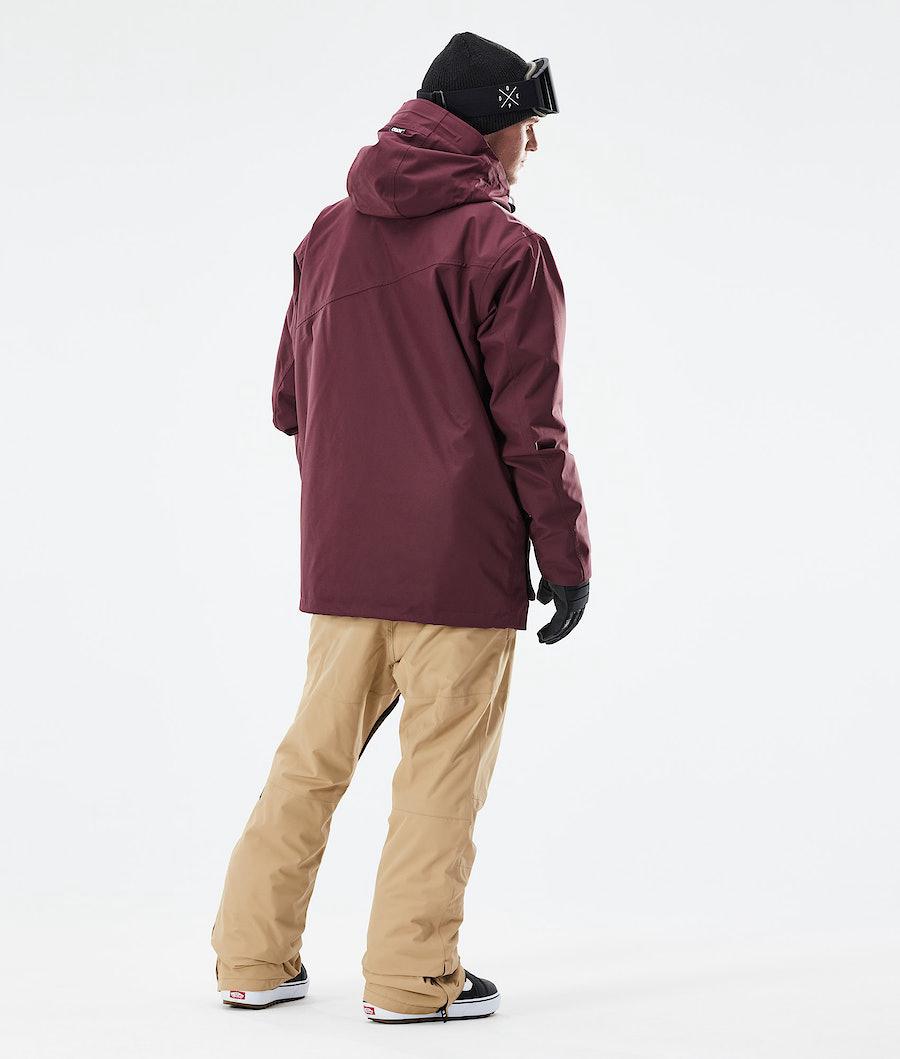 Men's Dope Adept 2021 Snowboard Jacket Burgundy  USA |  XUPNR-2697