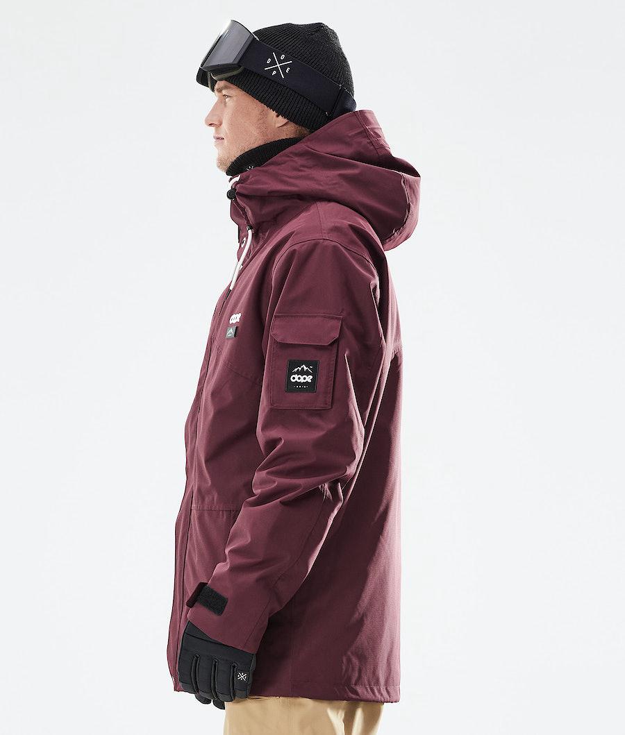 Men's Dope Adept 2021 Snowboard Jacket Burgundy  USA |  XUPNR-2697