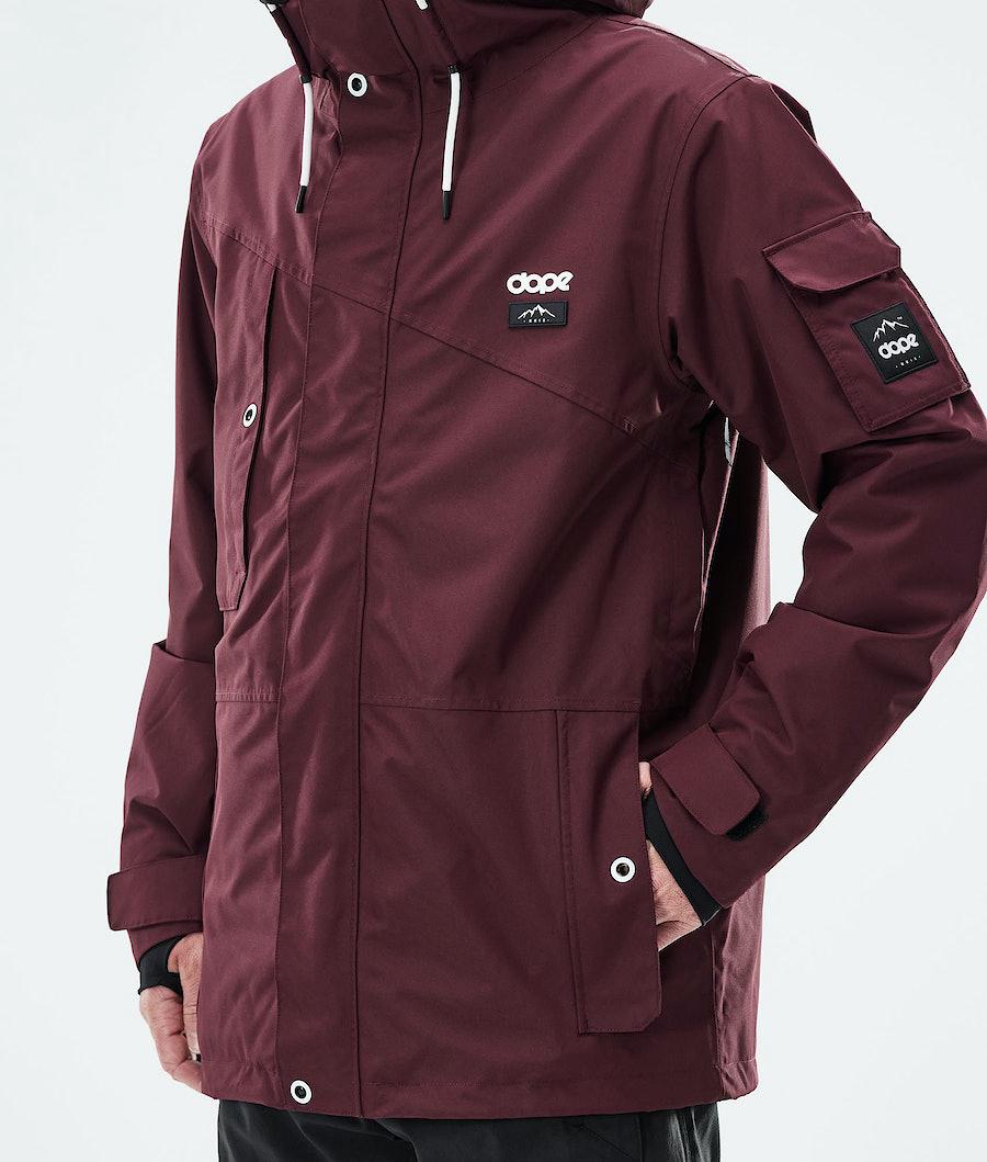 Men's Dope Adept 2021 Snowboard Jacket Burgundy  USA |  XUPNR-2697