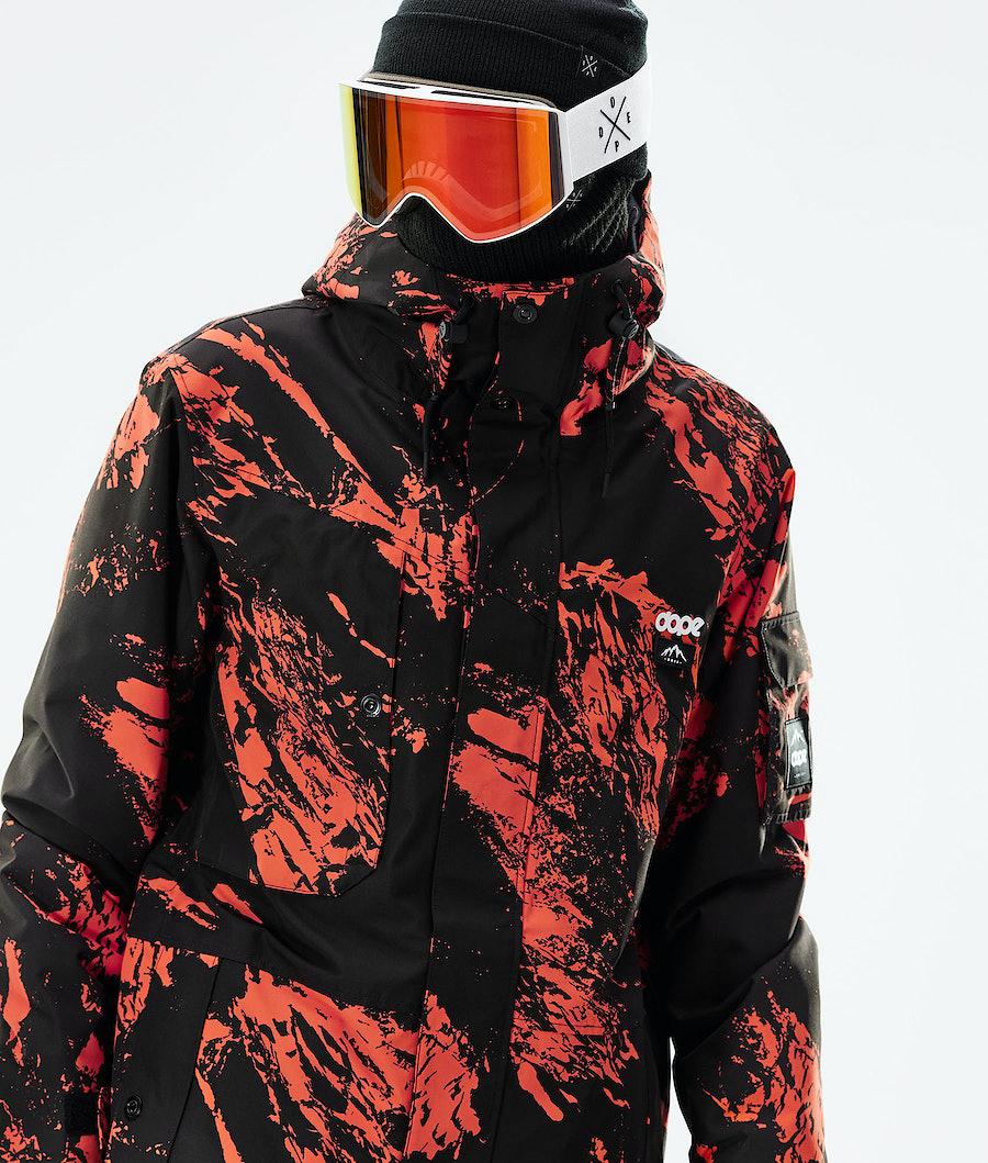 Men's Dope Adept 2021 Snowboard Jacket Paint Orange  USA |  WZNLH-2134