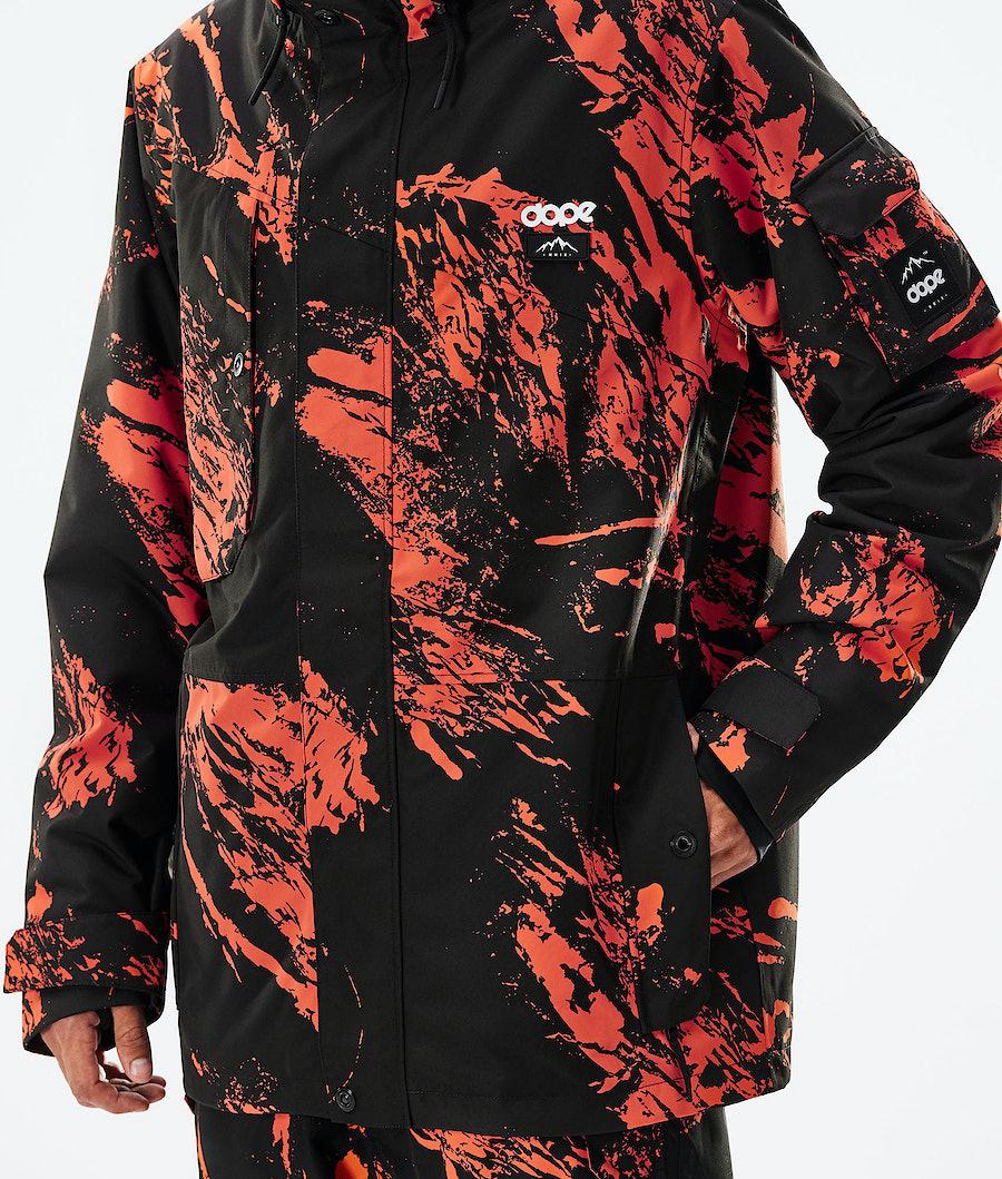 Men's Dope Adept 2021 Snowboard Jacket Paint Orange  USA |  WZNLH-2134