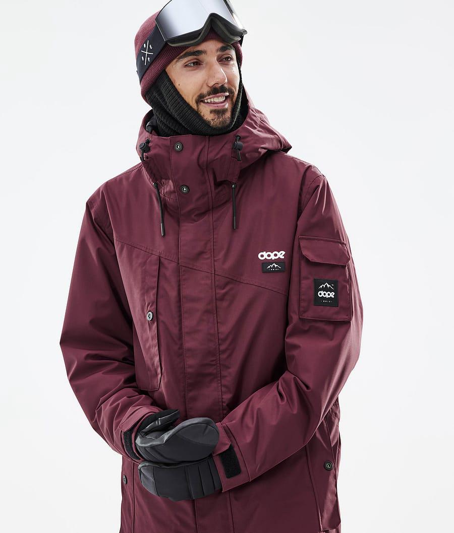 Men's Dope Adept Ski Jacket Don Burgundy  USA |  FBJMG-9042