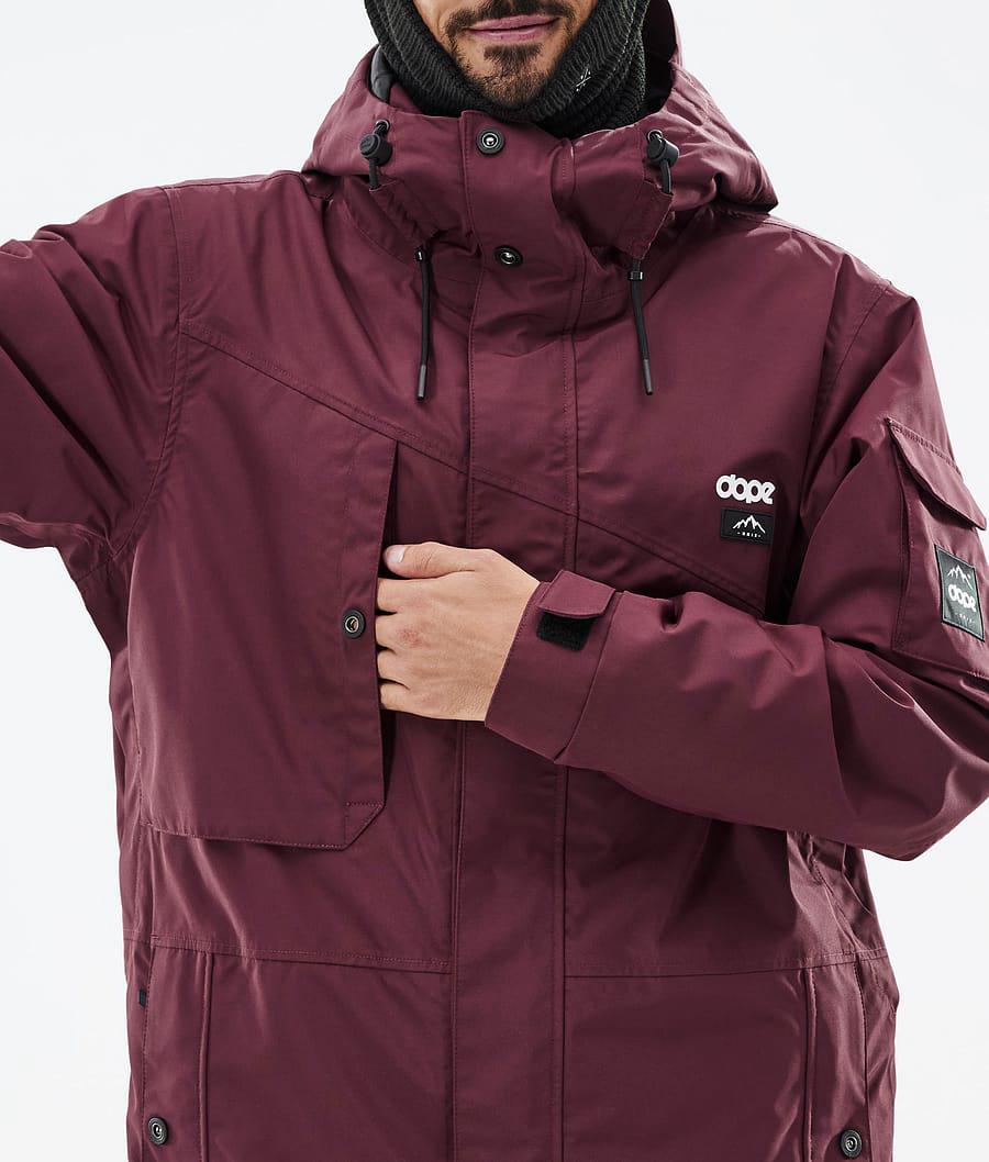 Men's Dope Adept Ski Jacket Don Burgundy  USA |  FBJMG-9042