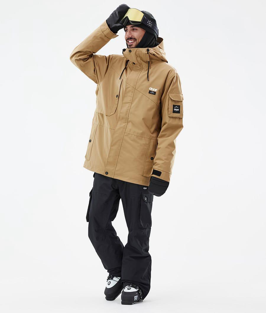 Men's Dope Adept Ski Jacket Gold  USA |  DBGYW-5389