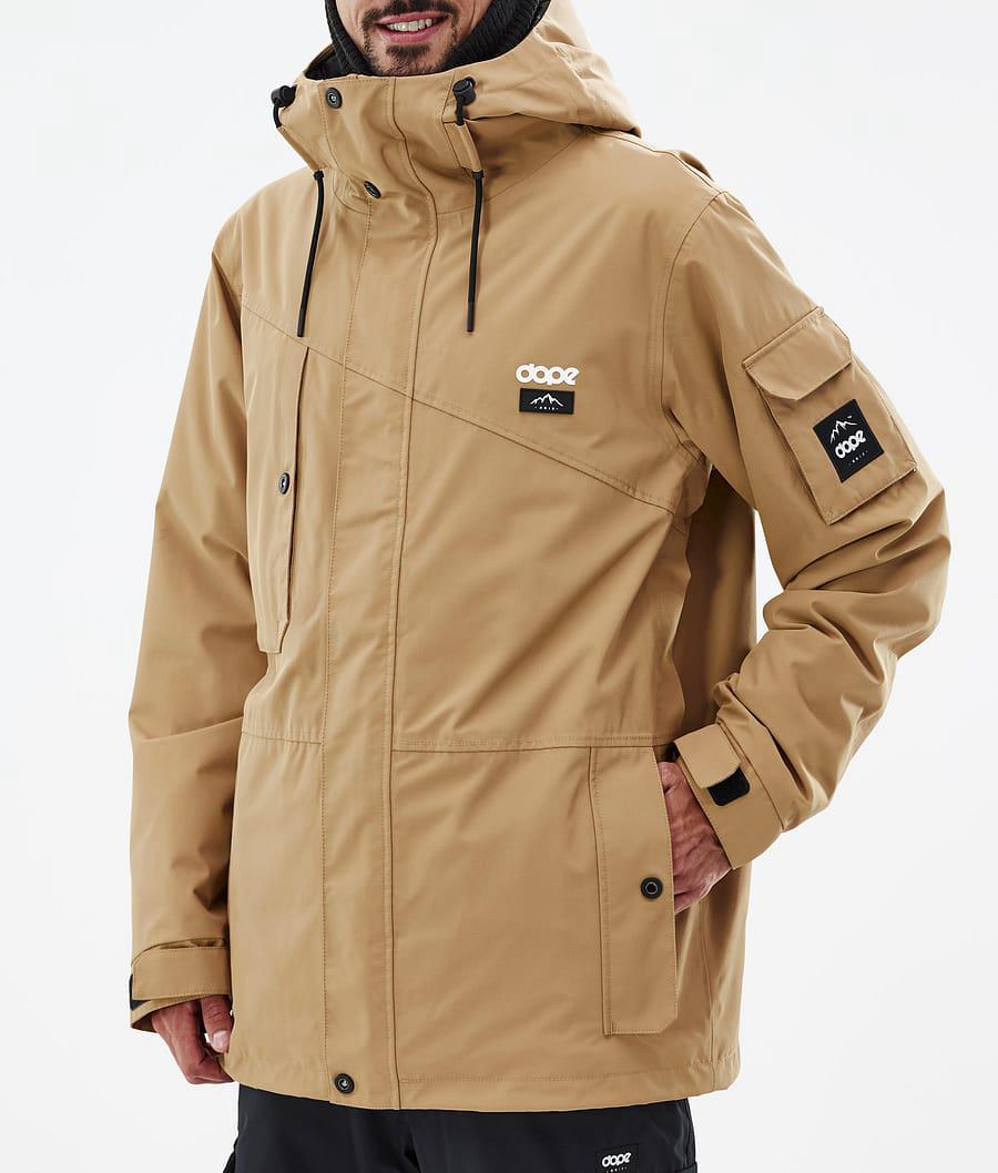 Men's Dope Adept Ski Jacket Gold  USA |  DBGYW-5389