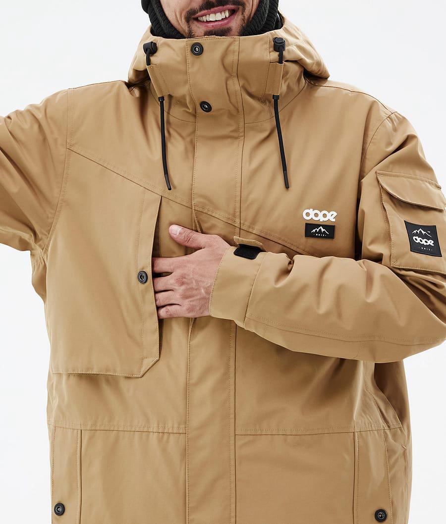 Men's Dope Adept Ski Jacket Gold  USA |  DBGYW-5389