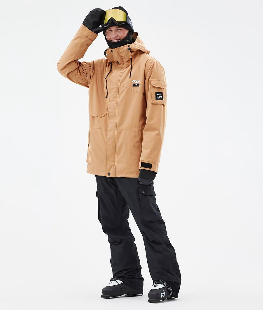 Men's Dope Adept Ski Jacket Khaki Yellow  USA |  BOAQJ-0846