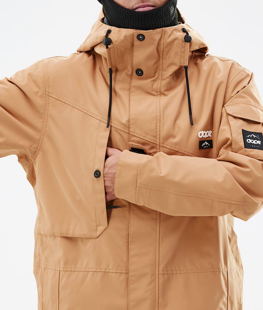 Men's Dope Adept Ski Jacket Khaki Yellow  USA |  BOAQJ-0846