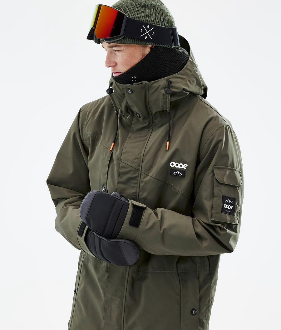 Men's Dope Adept Ski Jacket Olive Green  USA |  UGRKX-7581