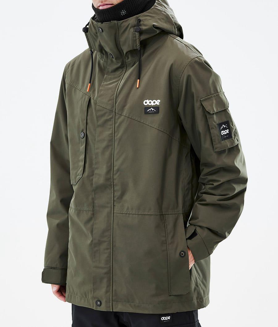 Men's Dope Adept Ski Jacket Olive Green  USA |  UGRKX-7581