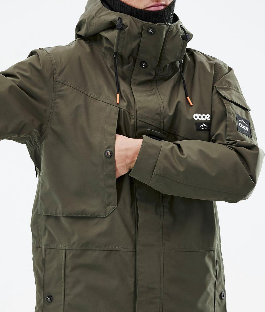 Men's Dope Adept Ski Jacket Olive Green  USA |  UGRKX-7581