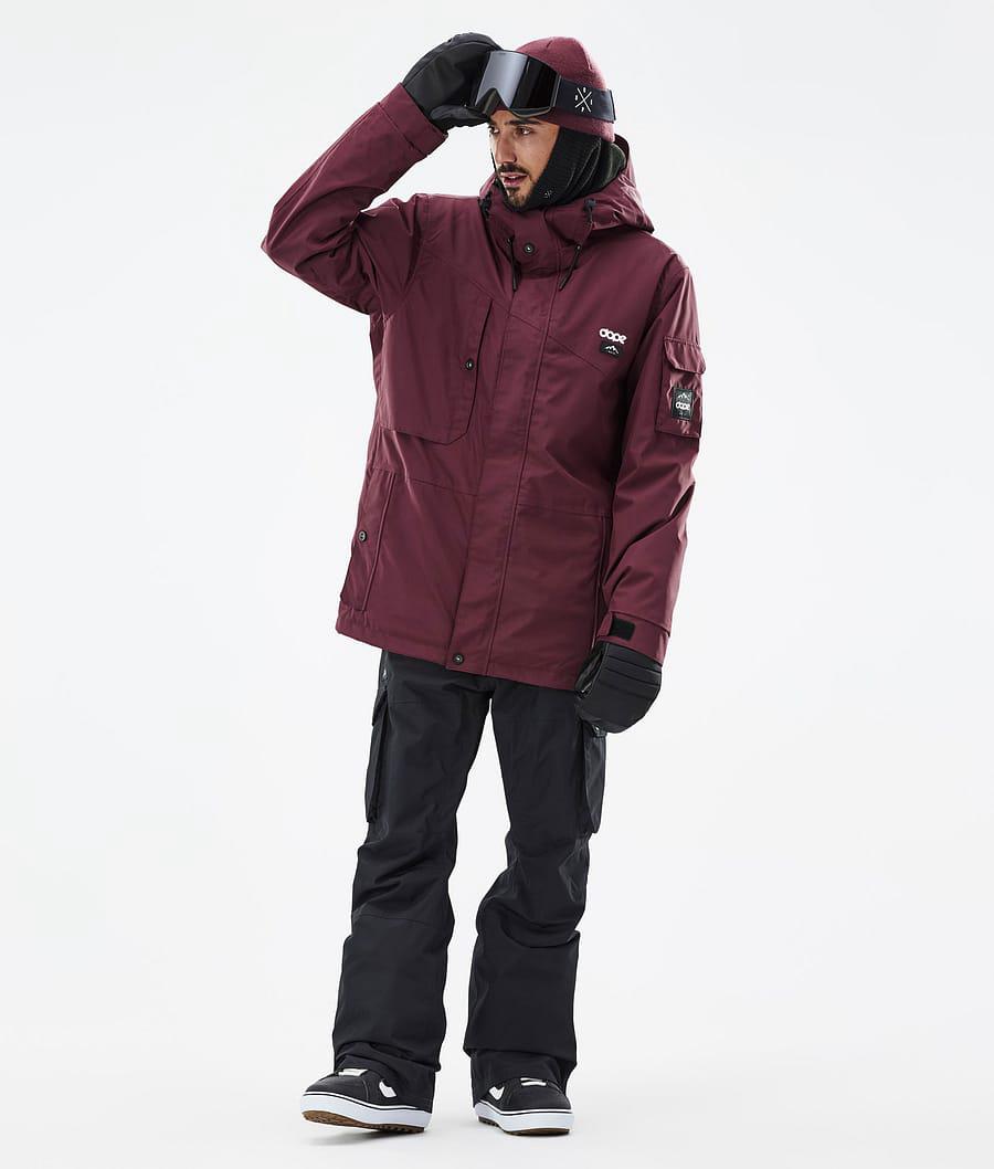 Men's Dope Adept Snowboard Jacket Don Burgundy  USA |  HBAKW-8016