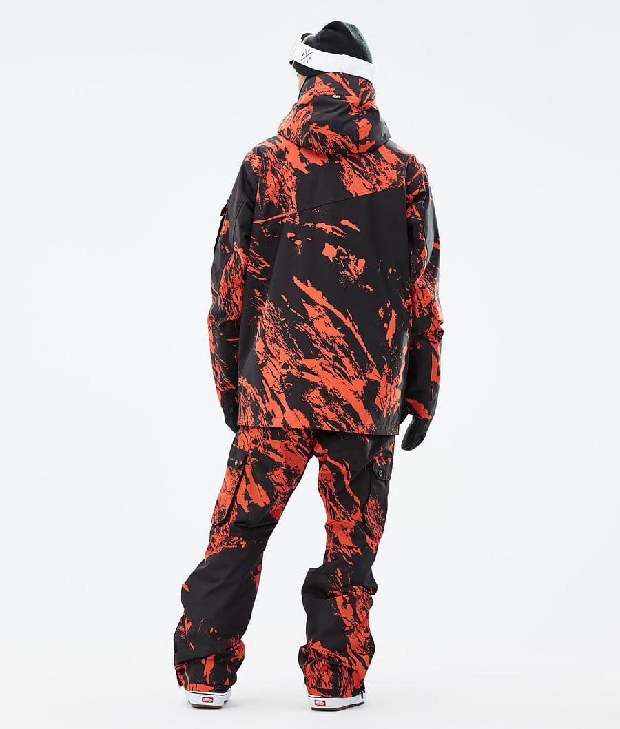 Men's Dope Adept Snowboard Jacket Paint Orange  USA |  VSDZF-3074